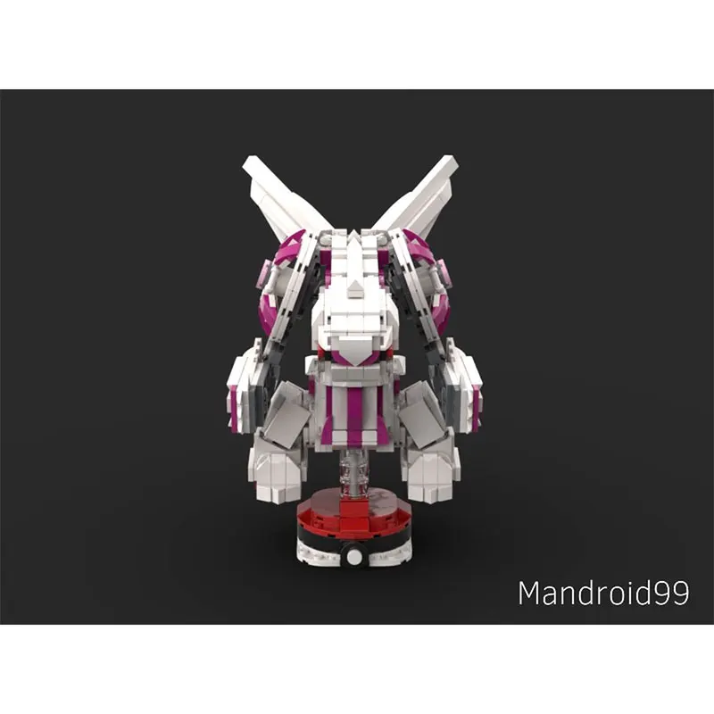 Blocs de construction de la série de figurines d'anime, figurine d'action de dessin animé Mecha blanche et rouge, à assembler, jouets éducatifs pour Mode cadeau, 991 pièces