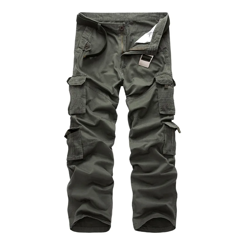 

Fashion Military Cargo Pants Men Loose Baggy Tactical Trousers Oustdoor Casual Cotton Cargo Pants Men Multi Pockets Big size 40