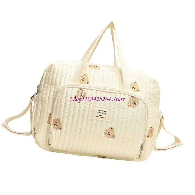 

Functional Nappy Case Fashionable Embroidery Diaper Bag for Moms Infants Toddlers Product Storage Bag Organiser Case