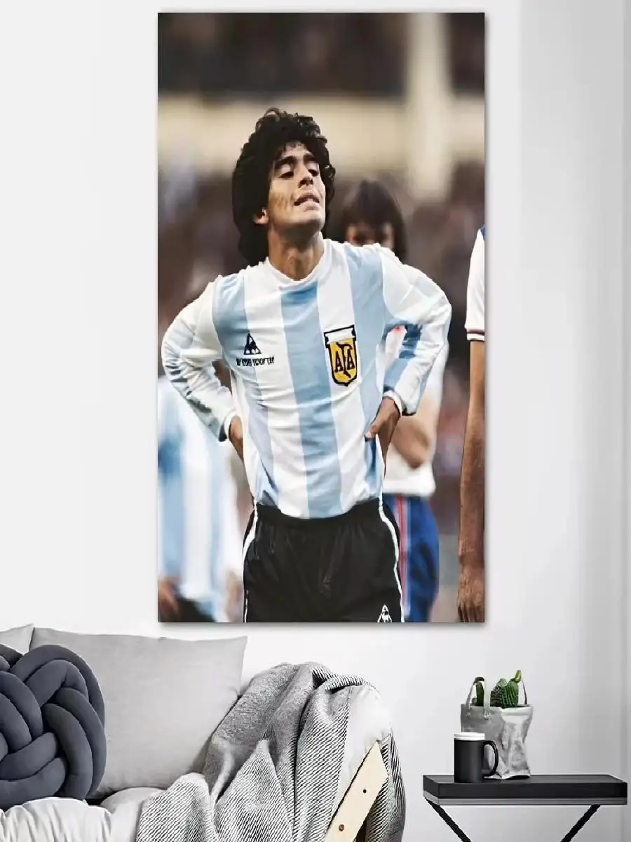 Diego Armando Maradona Poster Prints Wall Decals Sticker Pictures Canvas Painting for Living Room Home Decoration  Perfect Wall