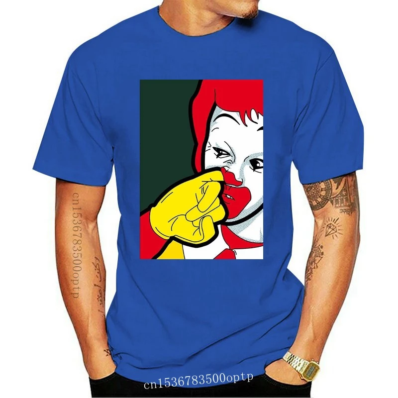 New Ronald Mcdonald Nose Picking Clown Parody Funny Pop Art Mens Tshirt Tee Top Al73 Cartoon T Shirt Men Fashion 2021 Unisex