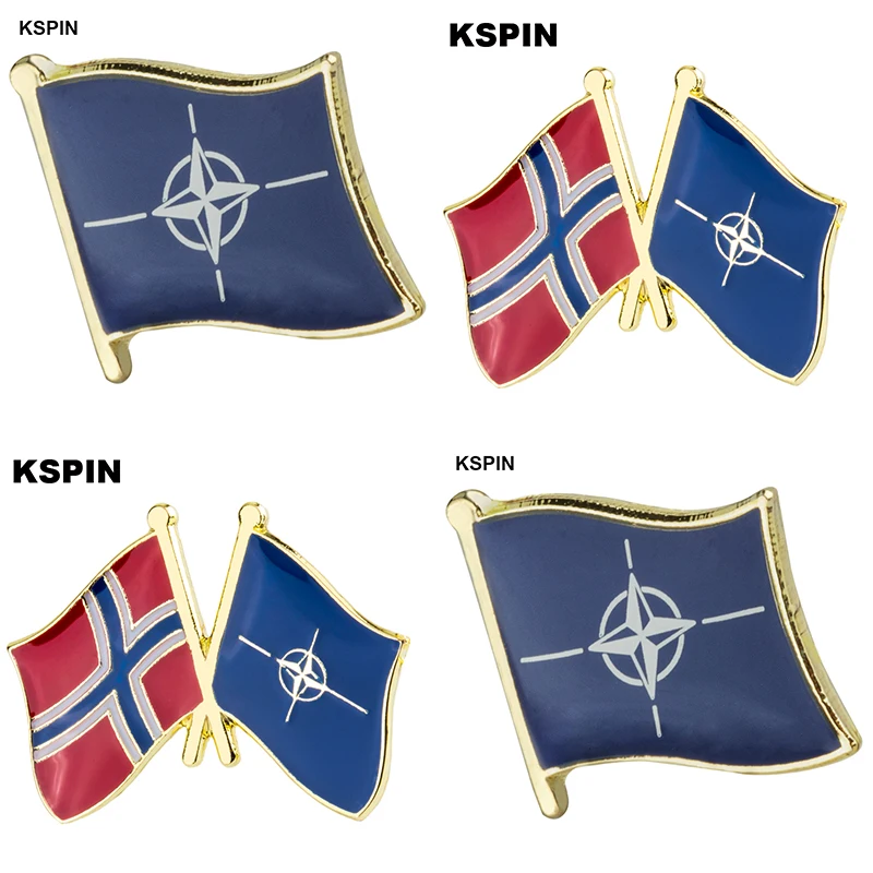 Nato Flag Metal Lapel Pin Flag Pin Badge
