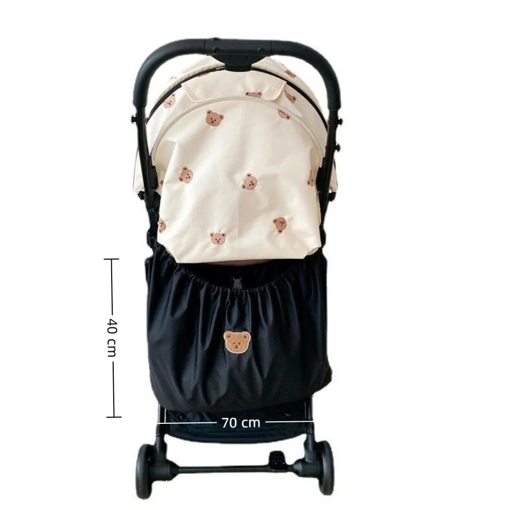 Ins Reusable Diaper Bag Outdoor Storage Bag Stroller Hanging Bag Bedside Nappy Organizer