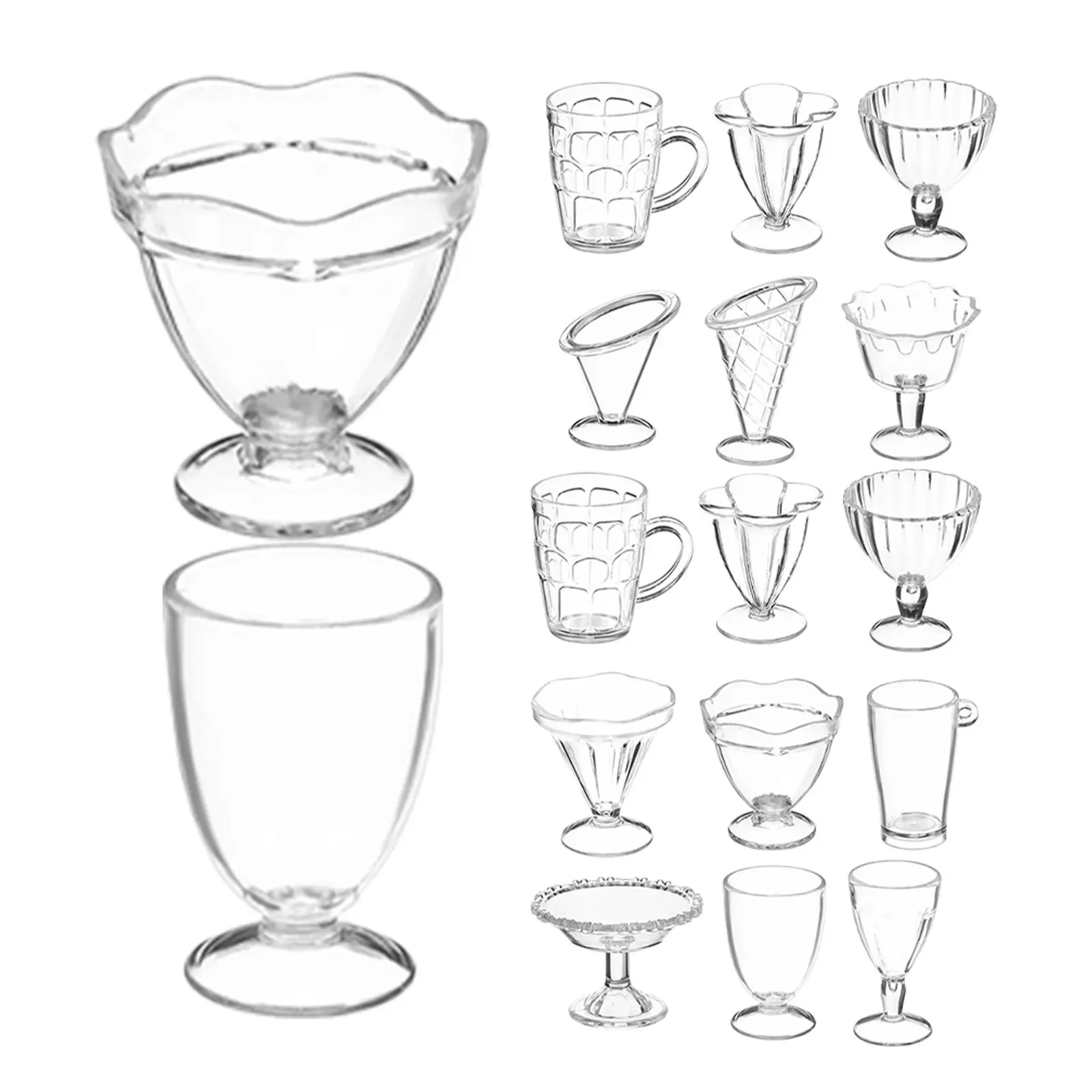 

Набор миниатюрной посуды из 24 предметов: реалистичные мини-чашки для кукольного домика, декор для кухни, аксессуары для детских творческих игр и ролевых игр