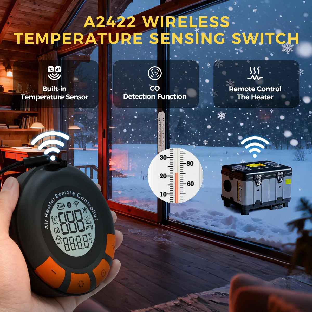 TB10pro 8KW 12/24/220V سخان مساعد الديزل مع إنذار CO سخان الليل المحمول لسيارة RV خيمة تخييم المرآب المنزلي