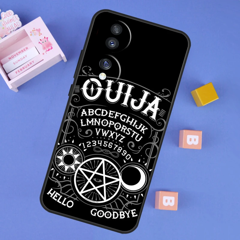 Girly Pastel Witch Goth Ouija Case For Honor 90 Lite 70 50 Magic 5 6 Pro X6 X7 X8 X9 X6a X7a X8a X9a X8b X9b Back Cover