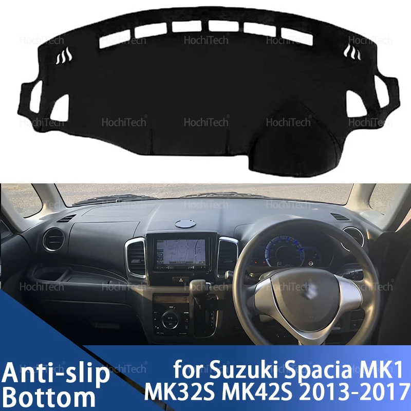 

Автомобильный чехол на приборную панель, коврик для приборной панели, коврик для приборной панели, анти-УФ-коврики для Suzuki Spacia MK1 MK32S MK42S 2013-2017