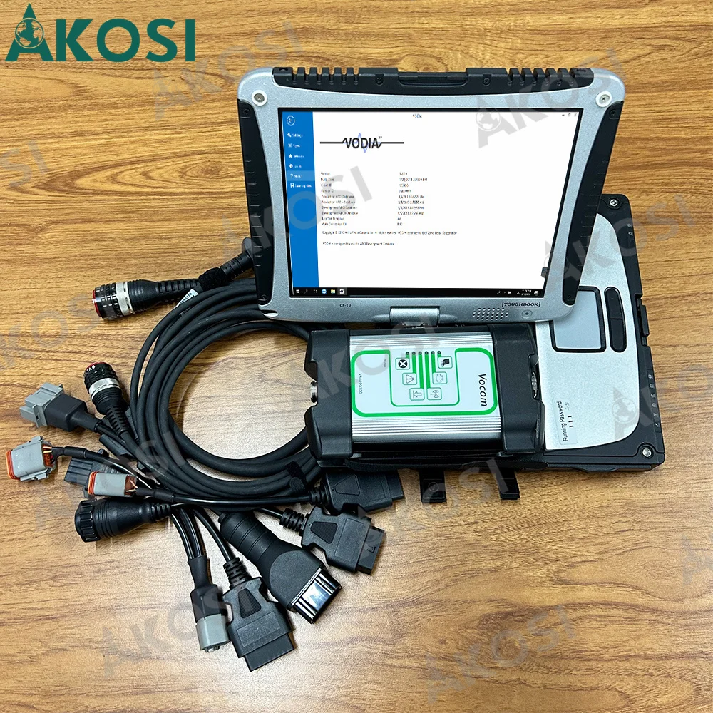 Ready to use CF19 laptop+For penta diagnostic tool with penta vodia5 software for v-olvo marine engine Industrial diagnosis