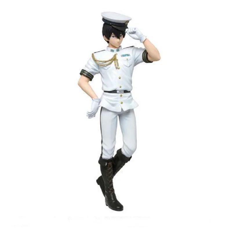 15Cm Japanse Originele Anime Figuren Taito Gratis Tachibana Makoto Nanase Haruka Navy Uniform Pvc Action Figure Model Speelgoed