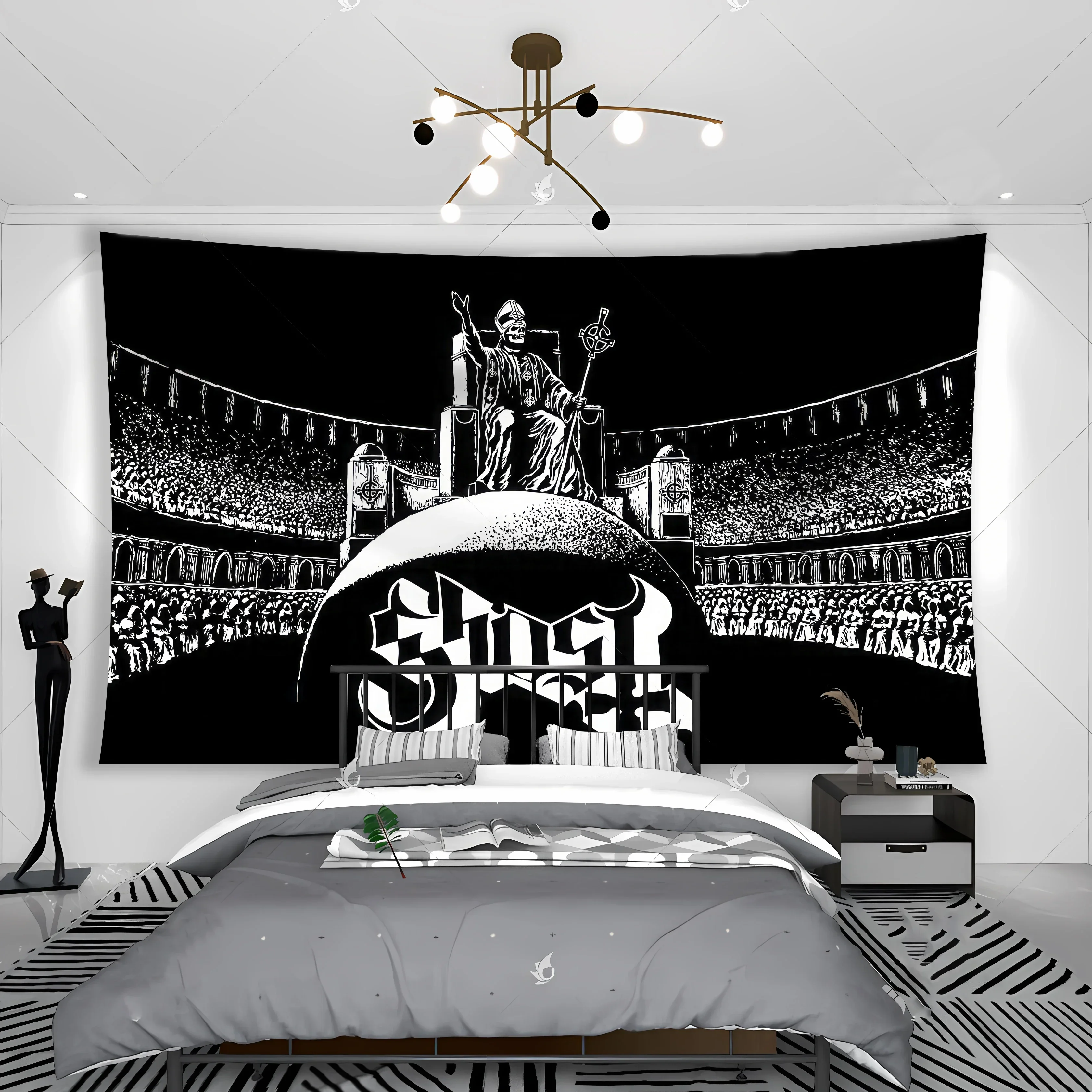 The Ghosts Band Rock Tapestry Bedroom Home Towel Hanging Music Printed Travel Room Blanket Colored Bedspread Yoga Art Decoration