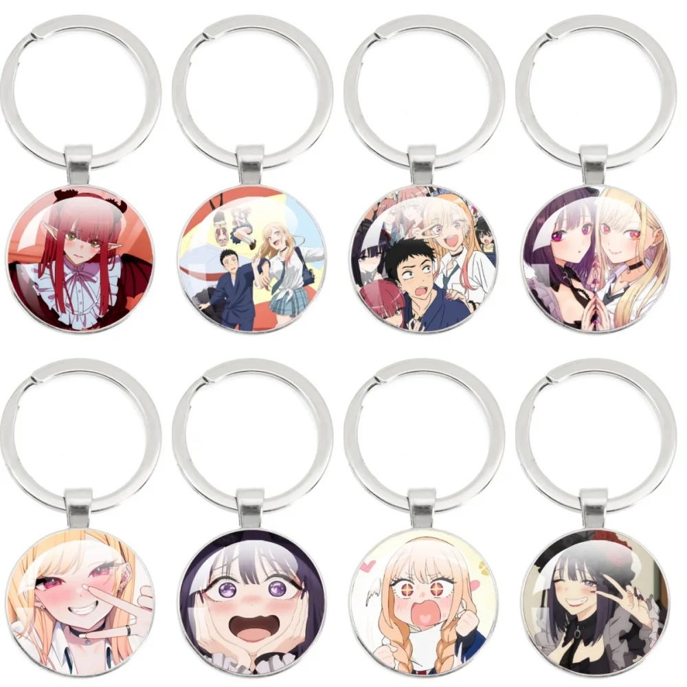 Брелок My Dress-Up Darling Kitagawa, Marin Inui, Sajuna Tengeji, Mirai, стеклянный кулон, брелок, декор, коллекционный подарок