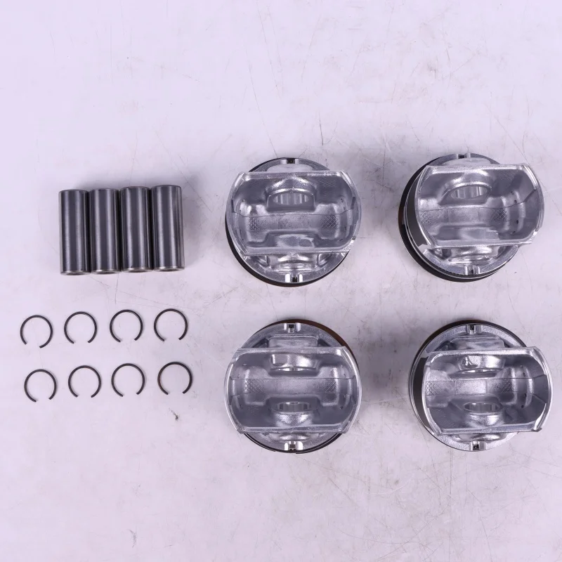 4pcs EA888 Engine Piston&Rings Set Φ21mm +0.25 For Audi A4 Q5 VW Passat Golf Skoda 2.0T CDNC CCZA Gen II Car Accessories Parts