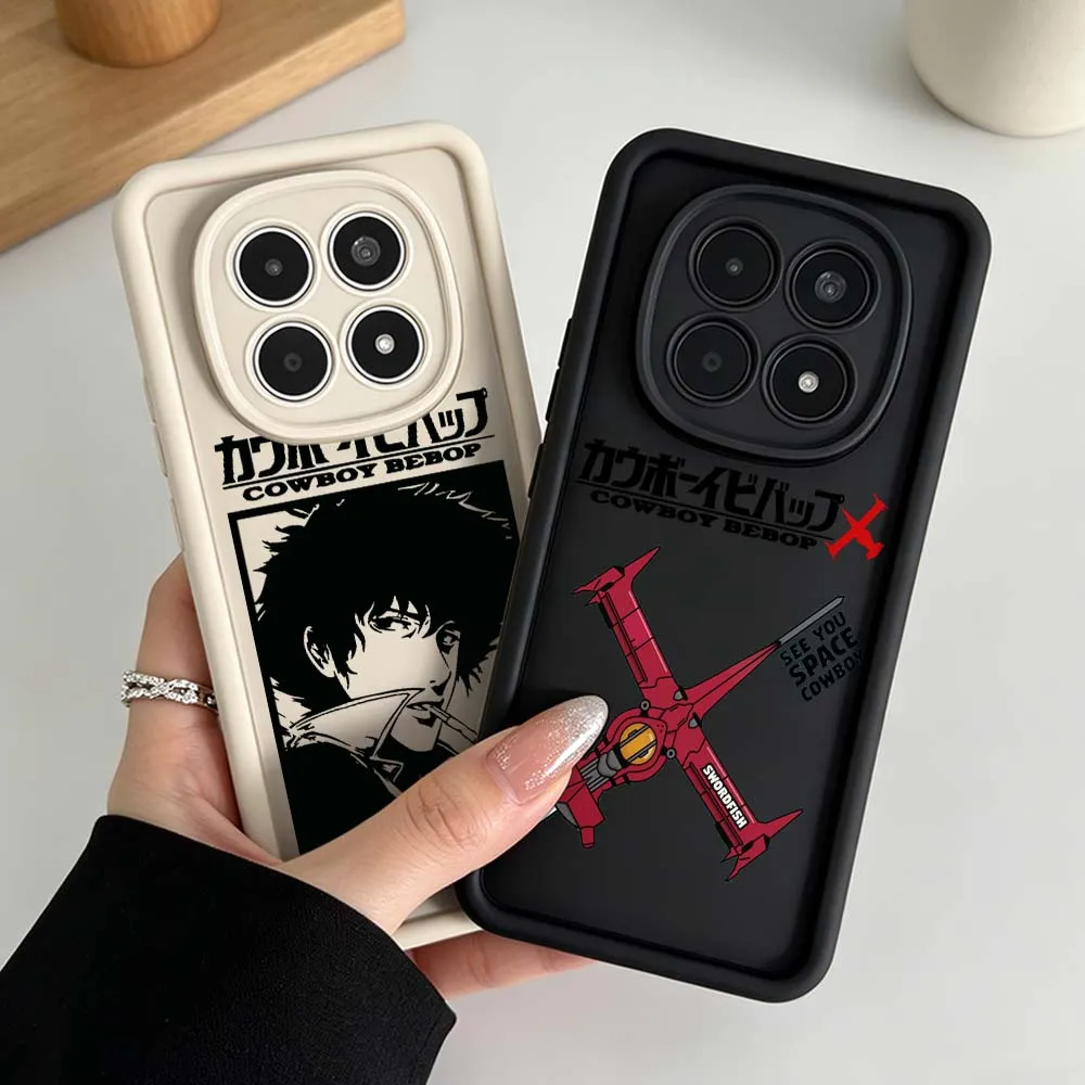 Cowboy Bebop Anime Phone Case For Xiaomi Redmi Note 15 14 13 12 11 10 14S 11S Pro Plus 5G Eye Ladder Silicone Cover