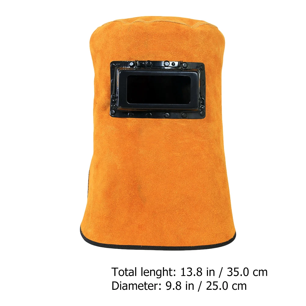 

Welding Cap Mask Welder Chameleon Face Cover Cowhide Hat Protection Working Dropshipping