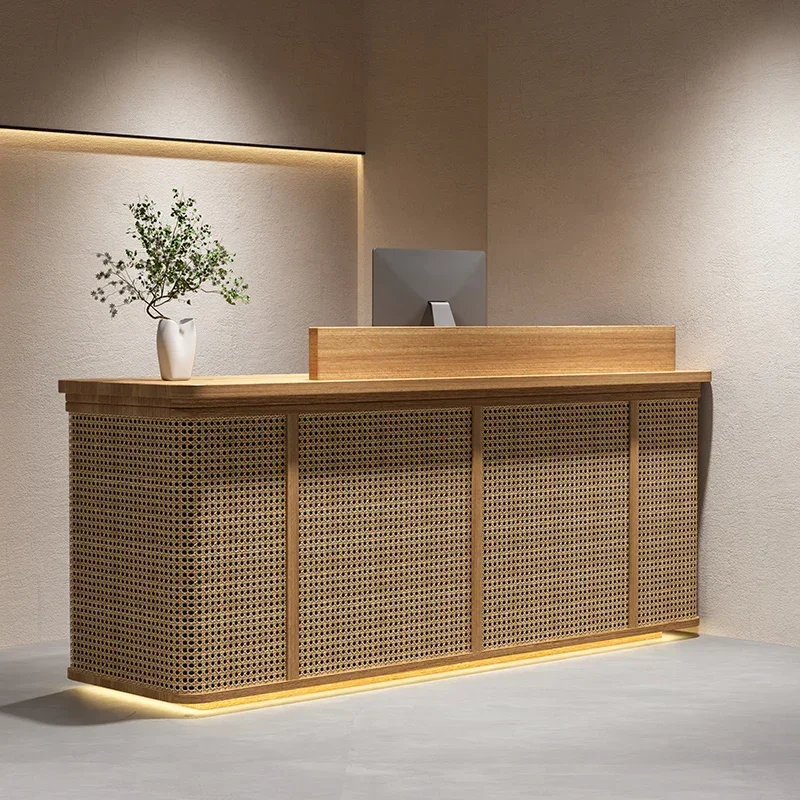 Beauty Center Reception Luxury Receiption Desk Help Executive Office Furniture Reseption Elegant Minimalist Aesthetic Decor Bar