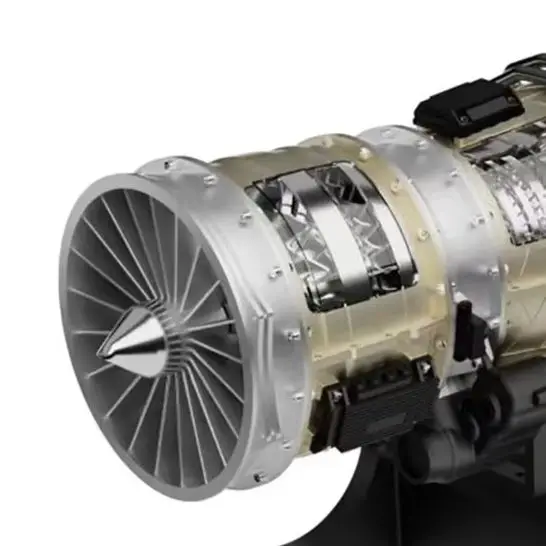 

DM135 TECHING DIY Electric Metal Aircraft Turbine Jet Engine Kit Unassembled Model Collectible Decoration 600+ Parts Spray Light