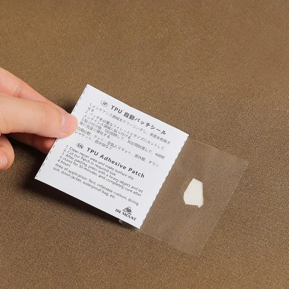 [HODR] TPU Transparentes Reparaturpflaster Wasserdichtes Klebeband für Zelt Regenmantel Boot Luftmatratze Schwimmring Leckage-Reparatur Outdoor-Ausrüstung – Detail 2