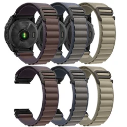 Quickfit 22mm 26mm Nylon Strap for Garmin Fenix 8 E 7X 6X Pro 5X Plus Smart Watch Band for Garmin Enduro 3 Tactix 7 Accessories