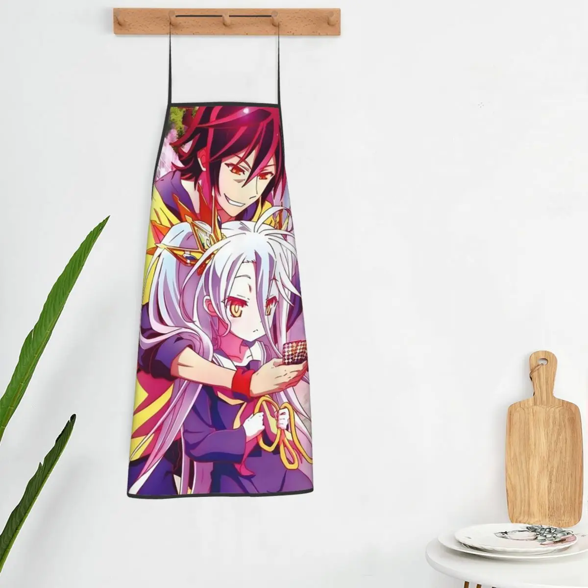 No Game No Life Zero Cover Image Aprons Chef Cooking Tablier Waterproof Bib Kitchen Cleaning Pinafore for Women Men Gardening