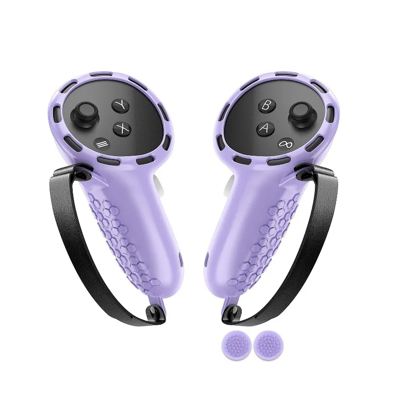 Silicone Controller Cover For Meta Quest 3 Quest 3S With Thumbstick Caps VR Accessories