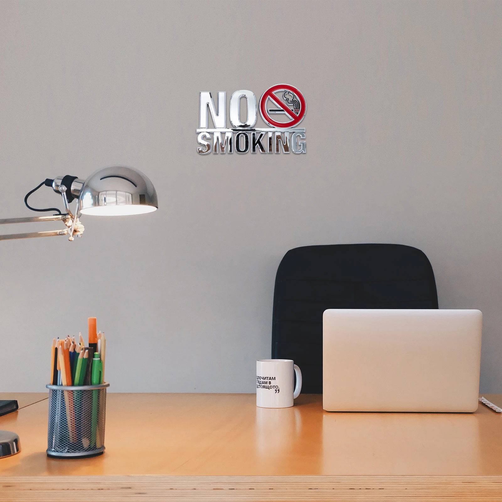 

No Smoking Sign Signs for Home Non-smoking Restaurants Stainless Steel Gas Station Sticker Wall