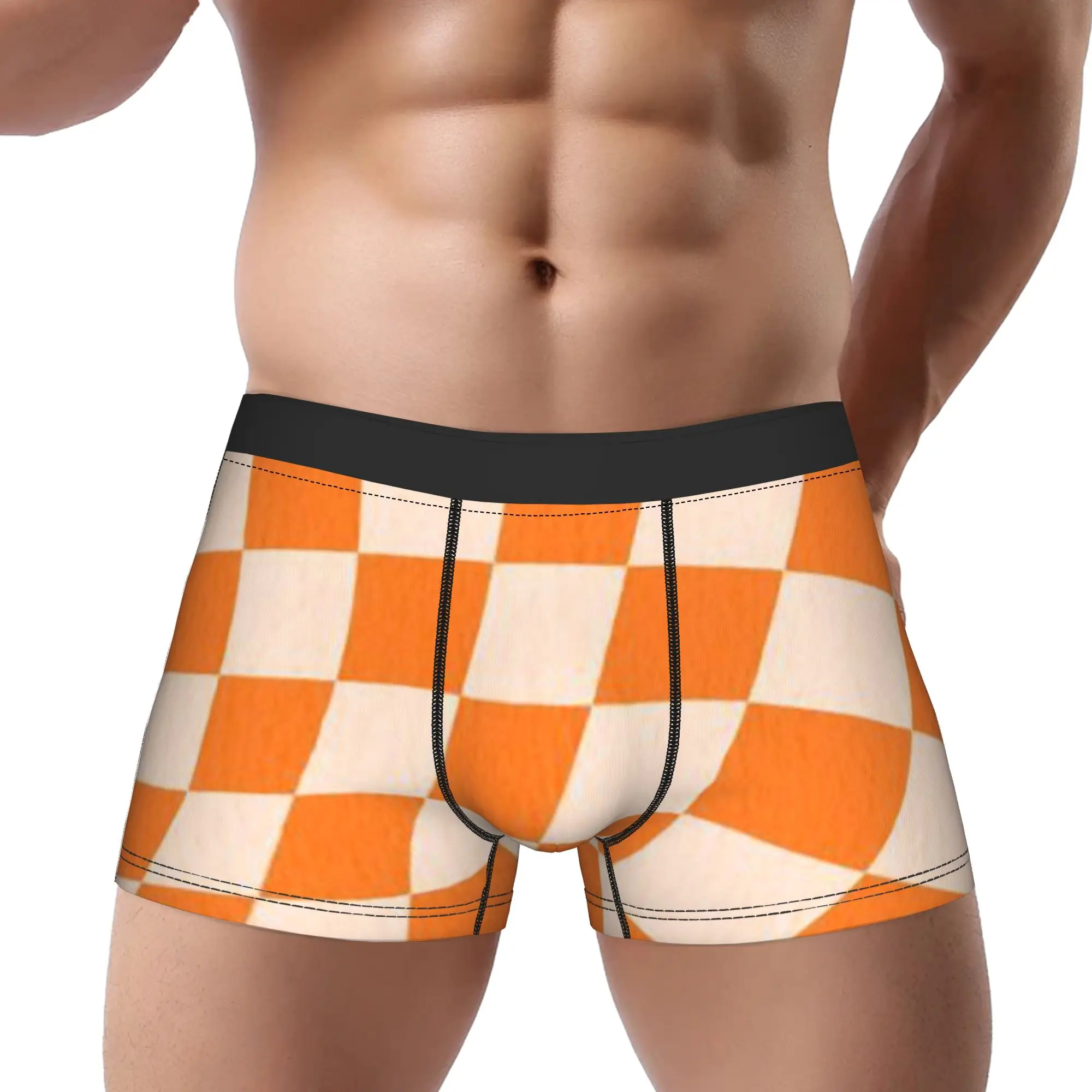 Check Pattern (9) Checkerboard Underpants Breathbale Panties Man Underwear Ventilate Shorts Boxer Briefs