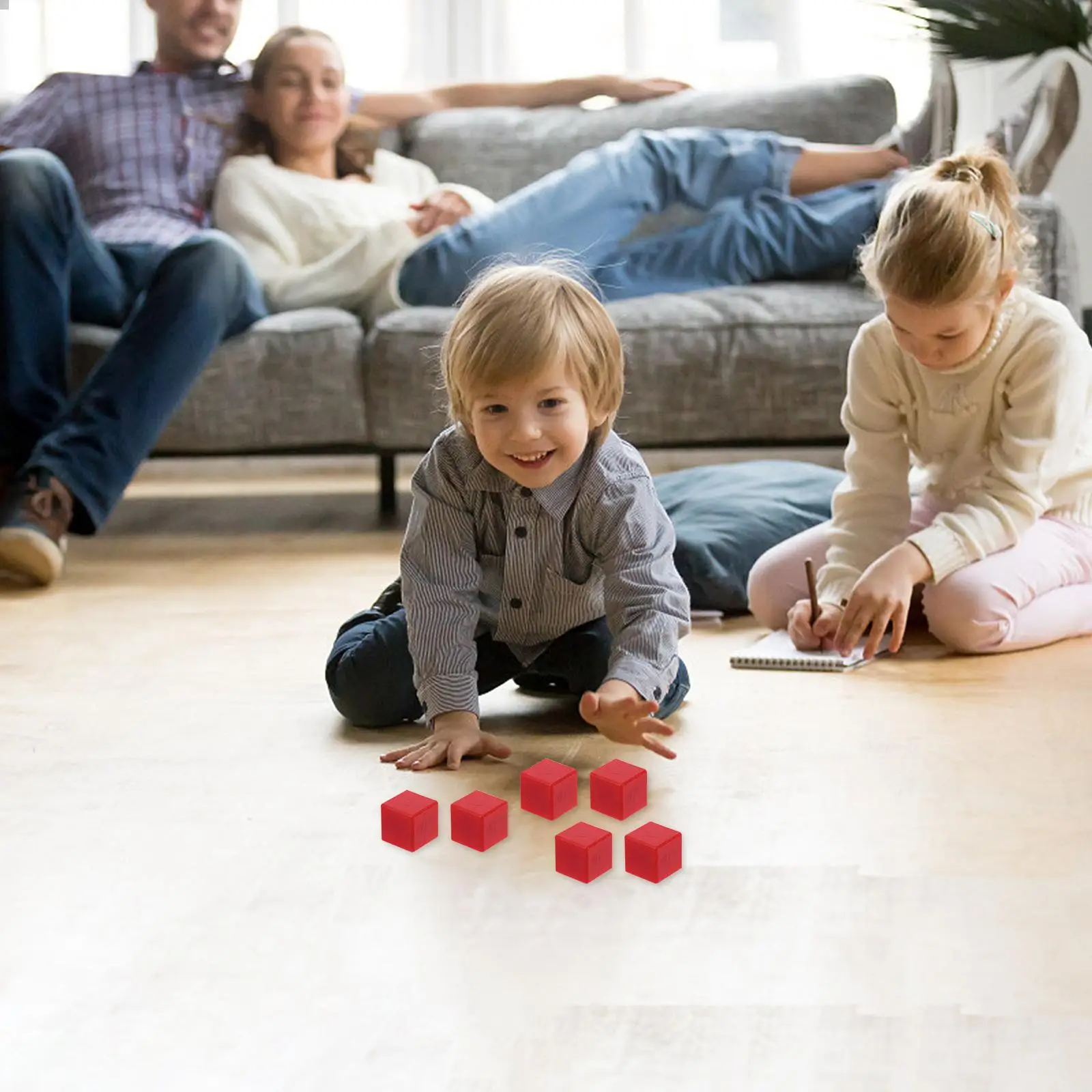 200 個教材プラスチックブロック小さなキューブ感覚子供スタック用品数学教育建物開発