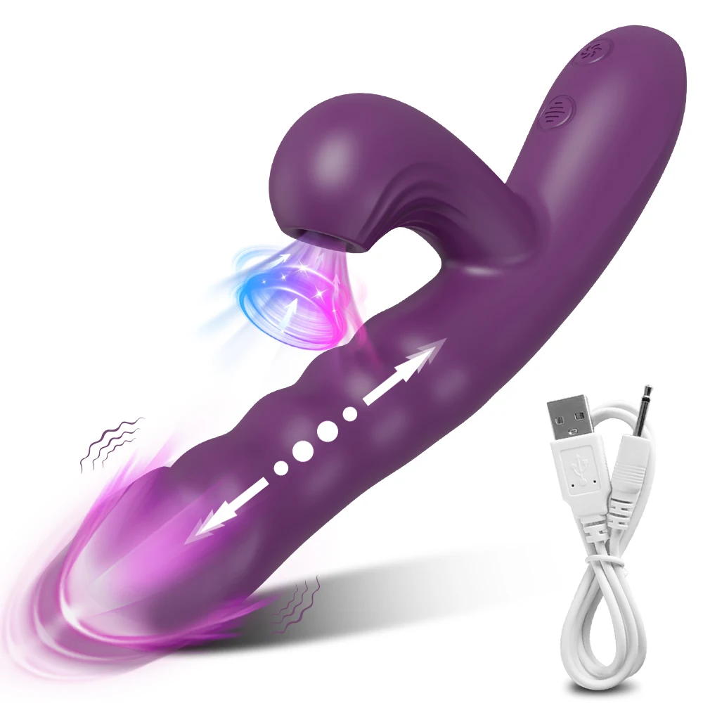 Powerful Rabbit Vibrator With Thrusting And Sucking Stimulation_voghion.com
