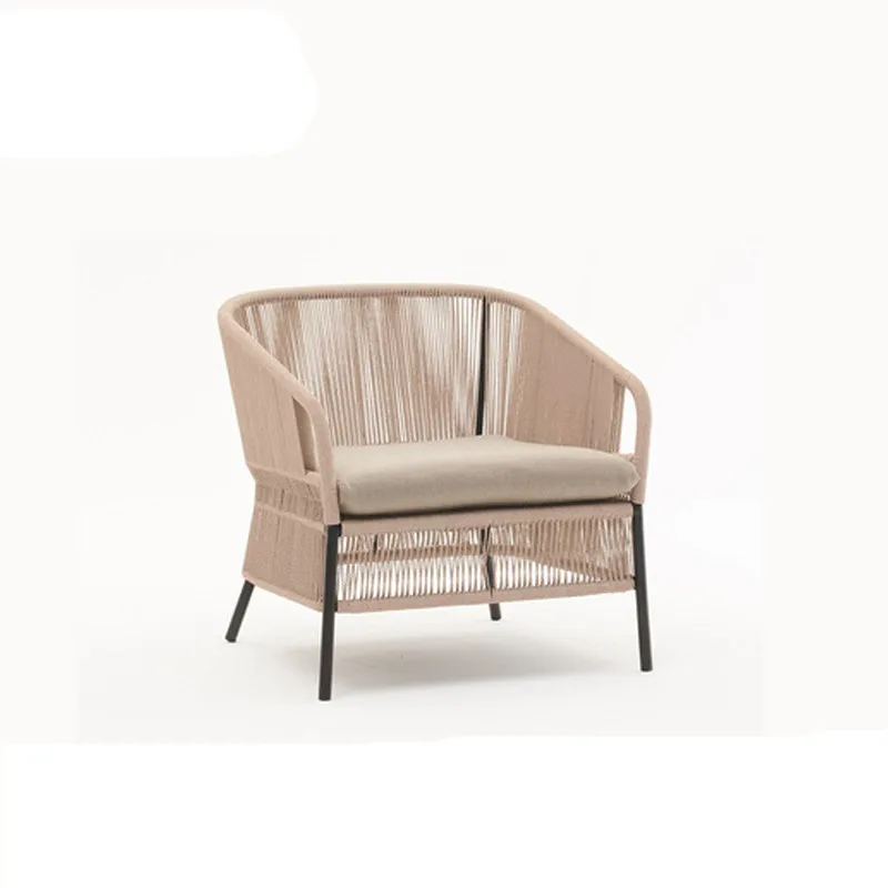 Nordic outdoor courtyard table and combination villa hotel B & B leisure dining chair furniture waterproof and sun protection