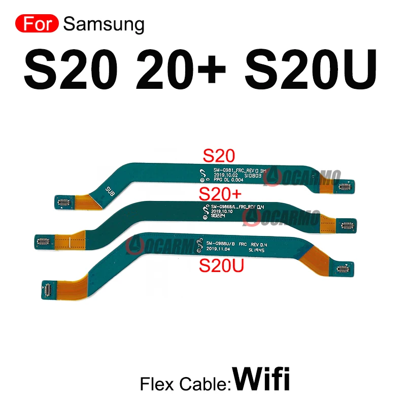 สำหรับ Samsung Galaxy S20 Ultra S20 Plus S20Lite S20FE S21 Wi-Fi เสาอากาศสัญญาณหลัก Board Connector LCD เมนบอร์ด Flex Cable