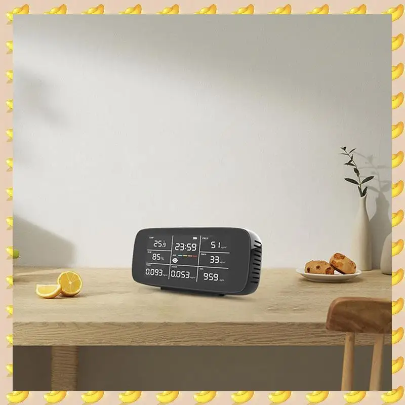 

CO2 Carbon Dioxide Detector Temperature & Relative Humidity CO2 Meter With Alarm, Fit For Home, Car, Grow Tents, Travel