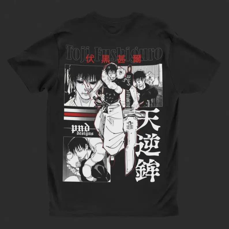 ANIME T-SHIRT Backprint | 100% cotton | Anime Streetwear Clothing | UNISEX | Fan-made merch
