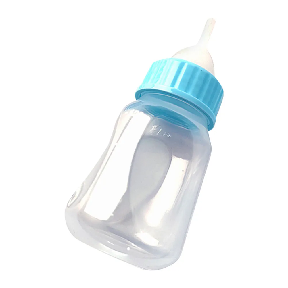 2Pcs Kitten Nursing Bottles for Puppies Kittens Rabbits Small Pet Feeding Bottle with Clear Scale Leak Proof Easy Clean