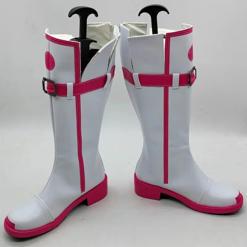 20151123 VOCALOID3 Miku IA تأثيري أحذية طويلة مستقيمة أحذية الوردي أنيمي لعب الأدوار أداء الدعائم هالوين عيد الميلاد Ca