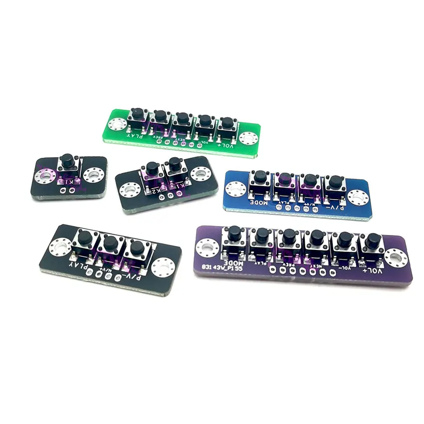 1/2/3/4/5/6 Bit Independent Button Module MCU External Module Micro Switch Button Board Bluetooth-compatible Power Amplifier