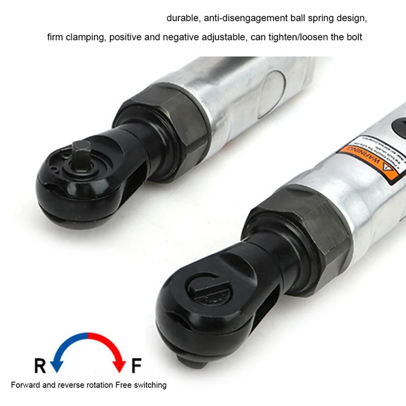 Chiave pneumatica quadrata 3/8 Chiave a cricchetto pneumatica Chiave dinamometrica a 90 gradi Strumento di riparazione meccanica
