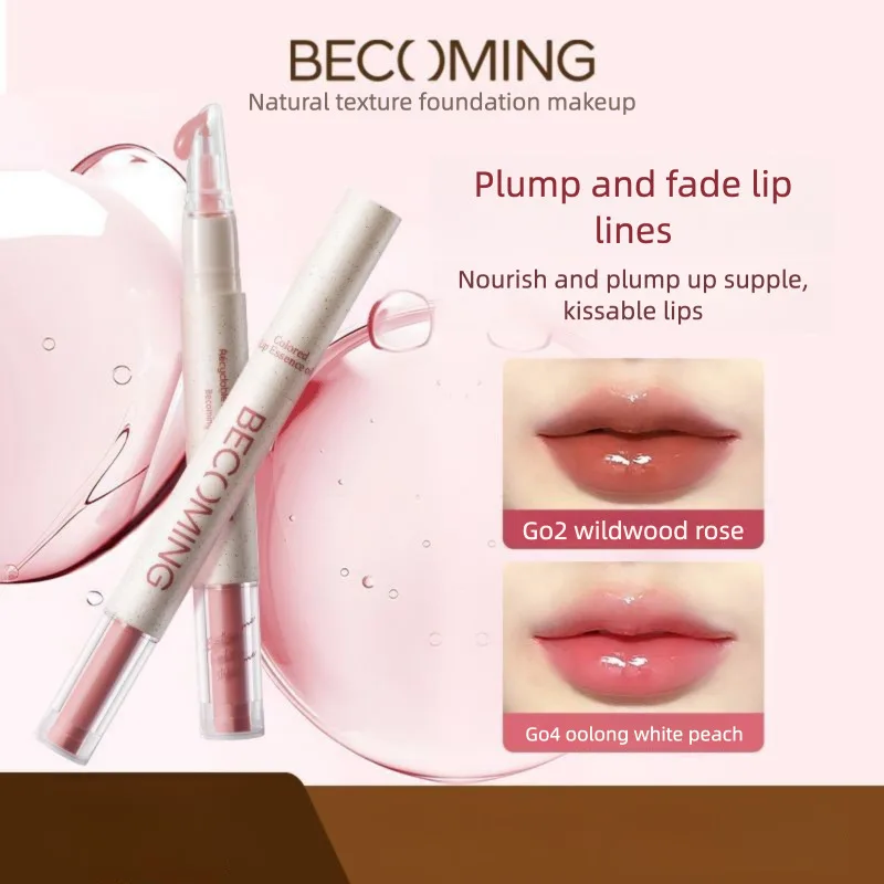 Hydrating And Moisturizing Becoming For Tinted Lips, Lip Essence, Lip Lotion, Brightening Lips And Reducing Lip Lines