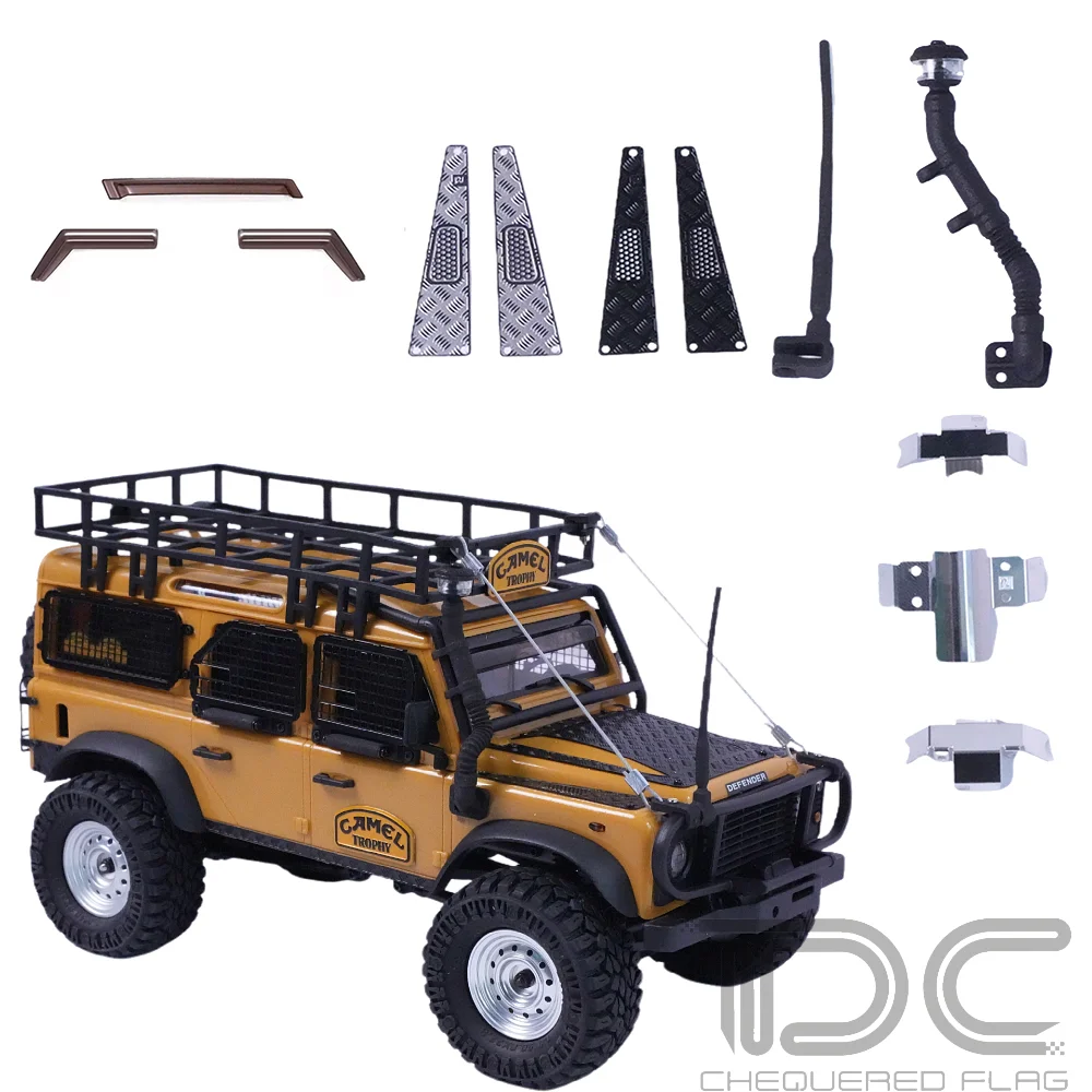

FMS FCX24M First Generation Defender D90 D110 KIT Accessories 1/24 RC Car Vehicle Upgrade Simulation Protection Armor Decoration