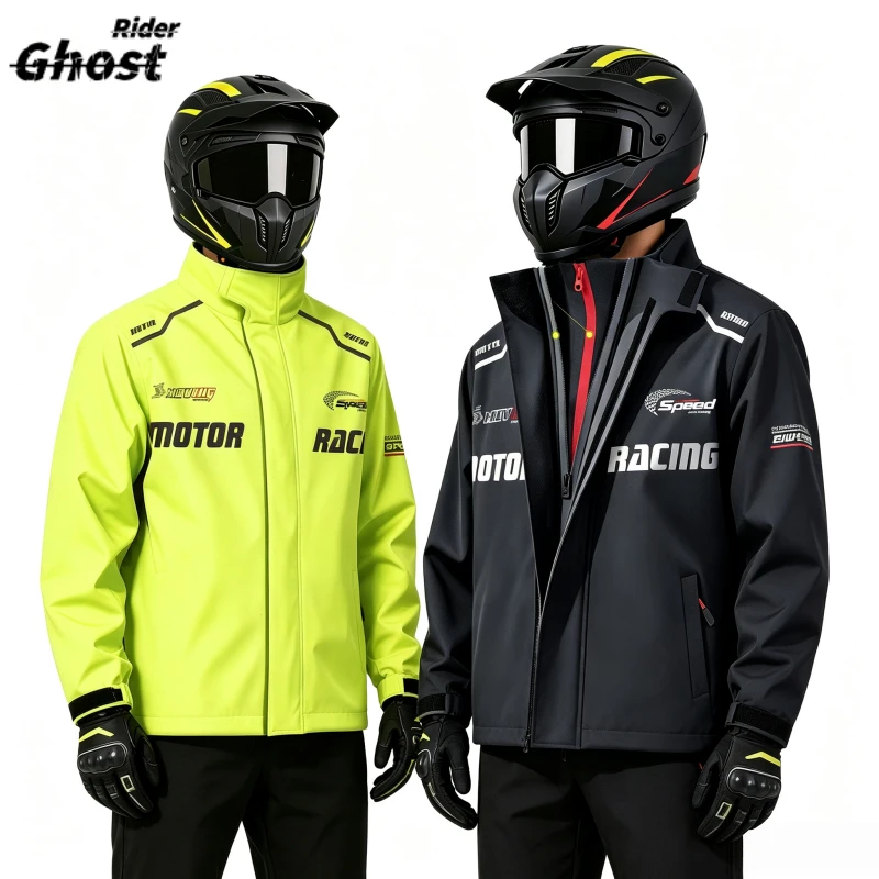 Motorcycle Rain Suit Split Rain Jacket & Pants Set Thickened Heavy Rainproof Riding Raincoat for Men Women