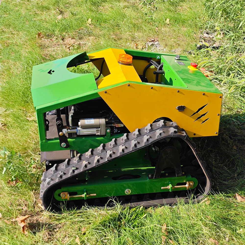 Crawler Robot Lawn Mower Self Propelled Remote Control Walking Tractor Garden Grass Cutting Machine
