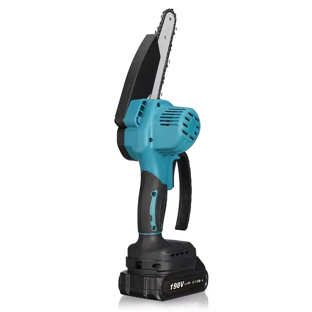 Brushless 6 Inch Mini Electric Chainsaw Portable Battery Chainsaw Rechargeable Garden Pruning Power Tool for Makita 18V Battery