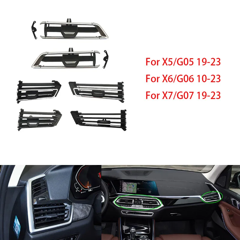 Car Front Middle AC Air Conditioner Vent Grill Slider Clip Repair Kit For BMW X5 X6 X7 G05 G06 G07 6411 9458 541/6422 9399 467