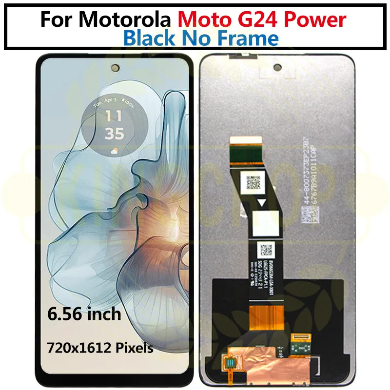 Dla Motorola Moto G04 wyświetlacz XT2421-2 LCD Panel dotykowy Digitizer ekran montażowy zamiennik dla Moto G24 LCD do zasilania G24