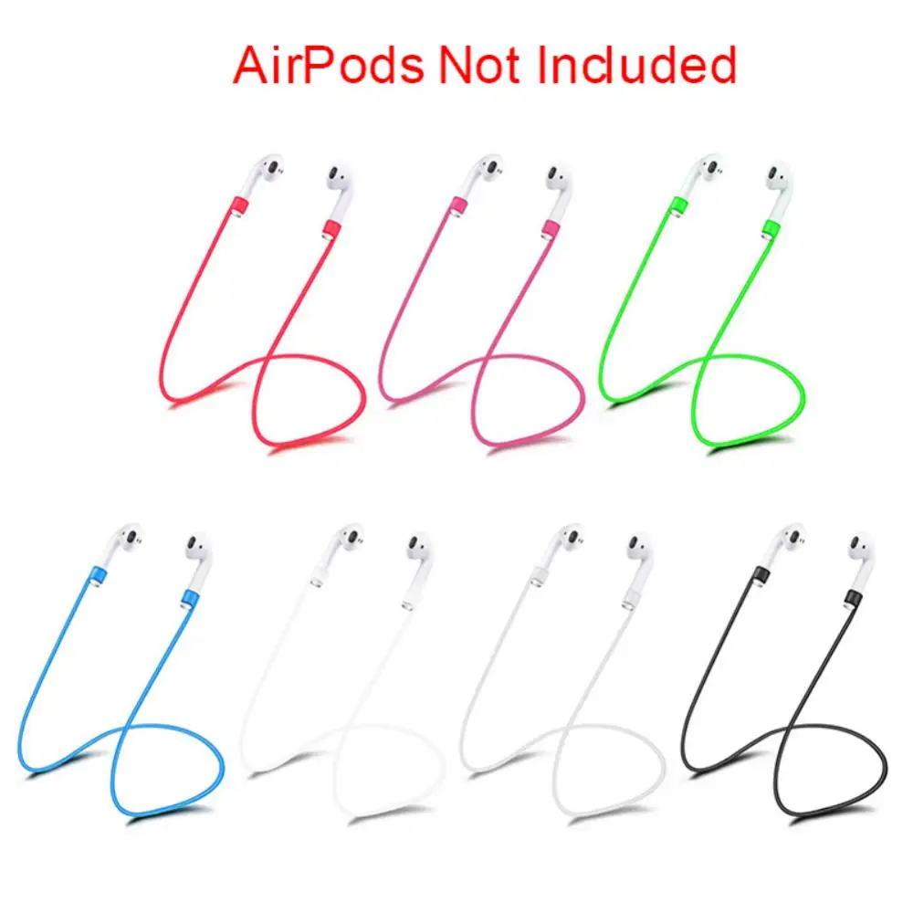 Anti-Lost Silicone Earphone Rope Holder Cable For Apple AirPods Wireless Bluetooth-Compatible Headphone Neck Strap Cord String