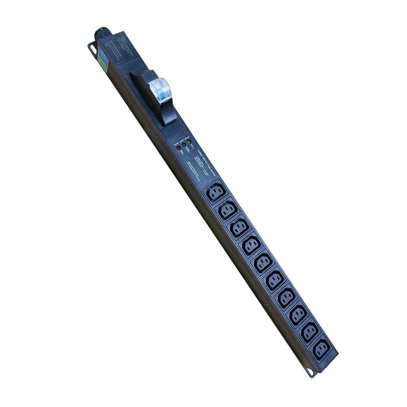 30A L6-30P American plug IEC C13 10-bit socket 110V 240V voltage and current meter PDU