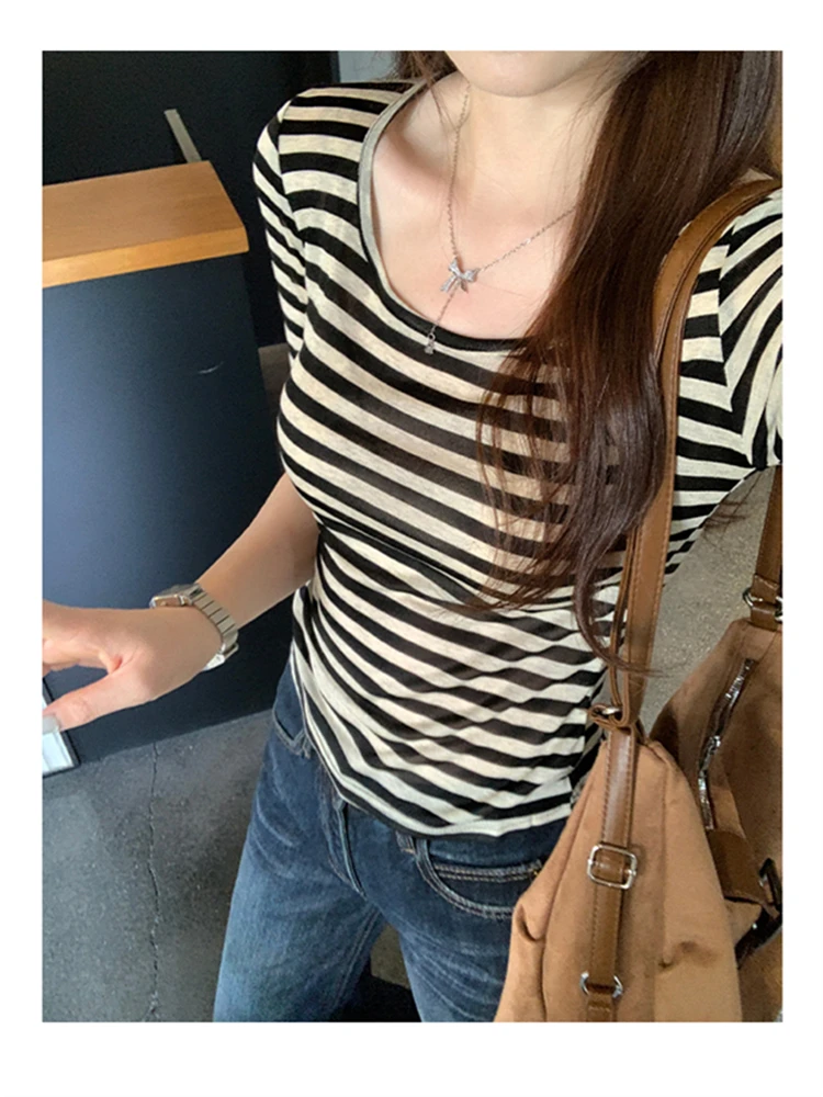 

Летняя женская футболка Женская одежда Топы Футболка Женский укороченный топ Футболки Y2k Para Mujer Ropa De Mujer Roupas Feminina a