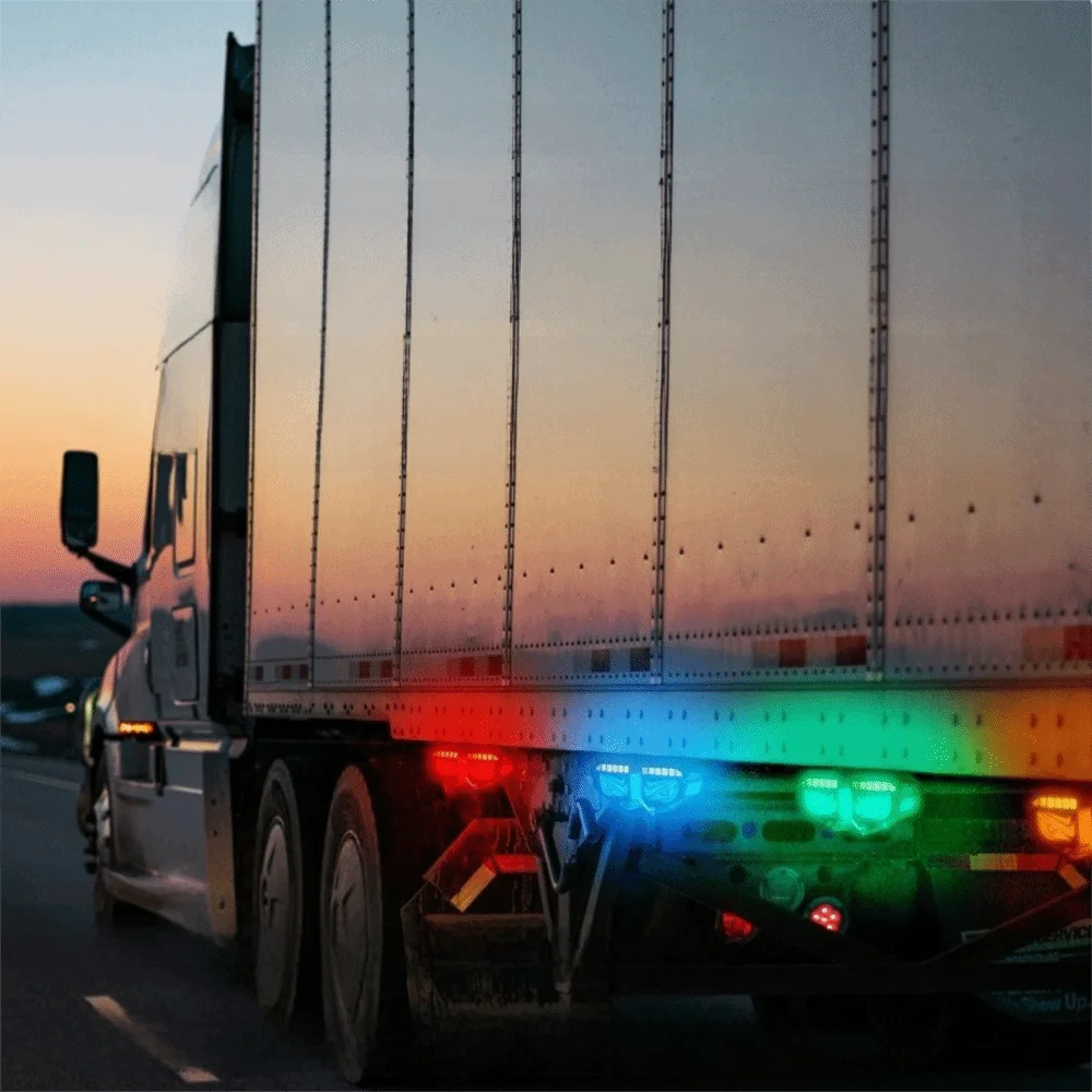 الإبداعية 12-24 فولت الشيطان العين شاحنة ضوء العالمي متعدد الأوضاع شاحنة الضوء الخلفي الجانب مصباح إشارة ديكور السيارة #2