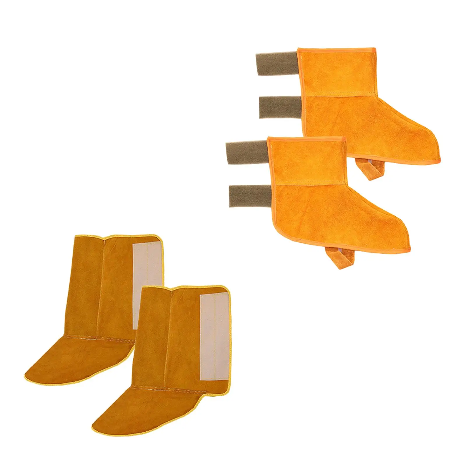 Welded Foot Covers Wear Resistant Portable Fireproof Welding Boot Protectors Welding Shoes Covers Welding Spats Heat Insulation