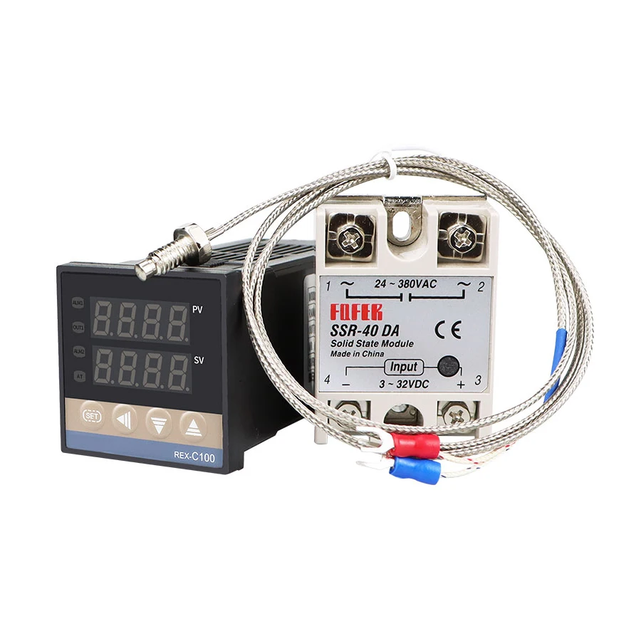 PC410 Intelligent Temperature Controller Panel Thermostat REX-C100 Thermocouple 40DA Solid State BGA Rework Station