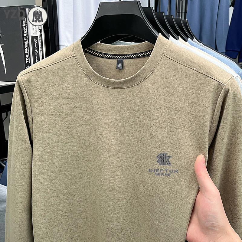 2026 New Men's Basic Sweatshirt Comfortable Breathable Fabric Long Sleeve Top For Autumn And Winter